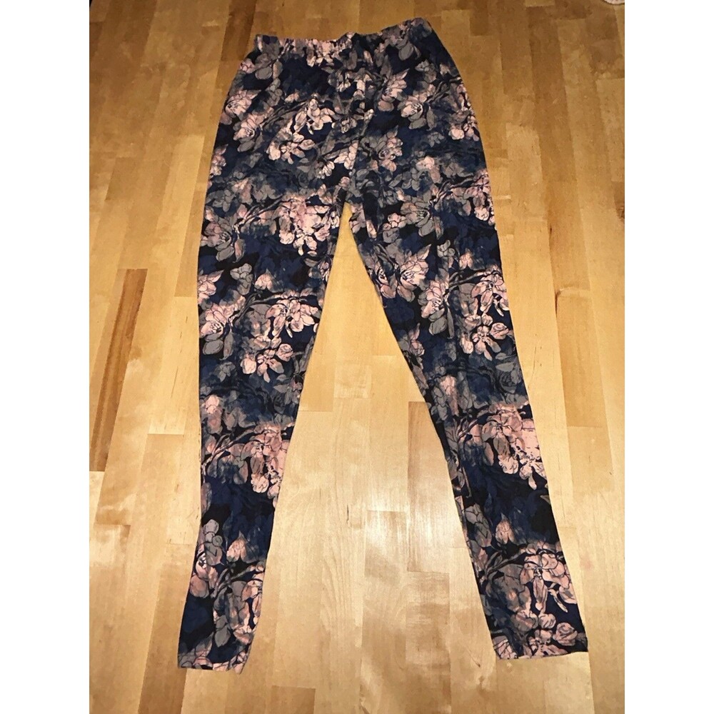 Womens Floral Print Leggings OSFM